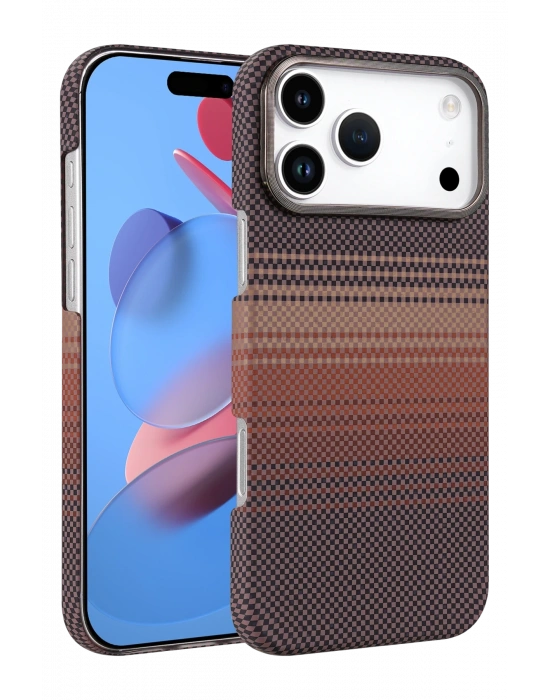 Newface Apple iPhone 17 Pro Max Vega Magsafe Kapak - Çöl Titanyum