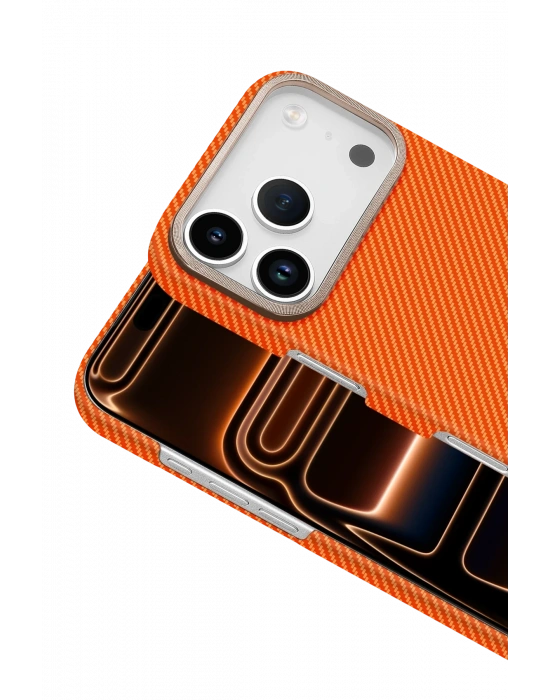 Newface Apple iPhone 17 Pro Max Vega Magsafe Kapak - Turuncu