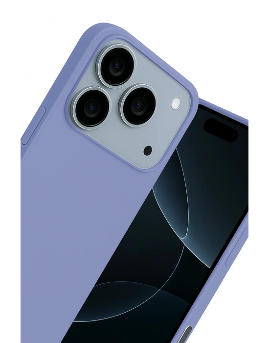 Newface Apple iPhone 17 Pro Nano içi Kadife Silikon - Lila