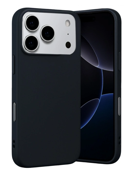 Newface Apple iPhone 17 Pro Nano içi Kadife Silikon - Siyah