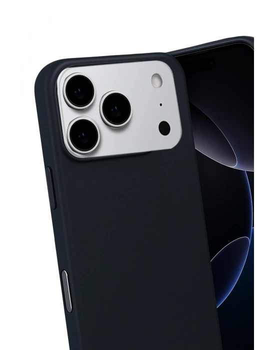 Newface Apple iPhone 17 Pro Nano içi Kadife Silikon - Siyah