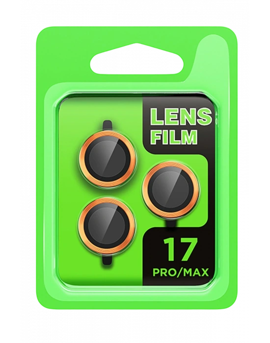 Newface Apple iPhone 17 Pro Raze Metal Kamera Lens - Turuncu