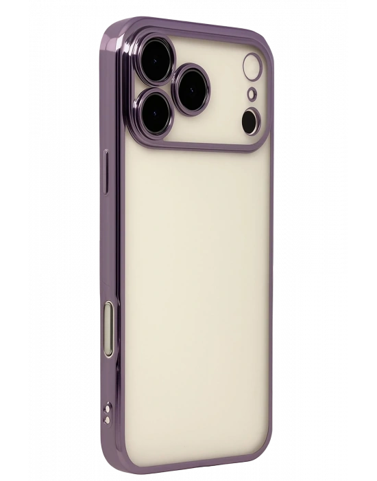 Newface Apple iPhone 17 Pro Razer Lensli Silikon - Mor