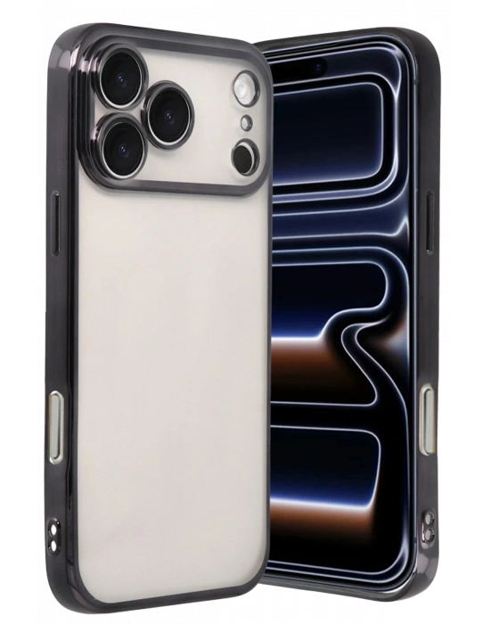 Newface Apple iPhone 17 Pro Razer Lensli Silikon - Siyah