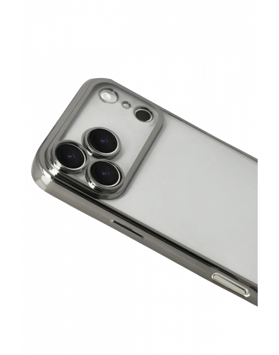 Newface Apple iPhone 17 Pro Razer Lensli Silikon - Titan Gri