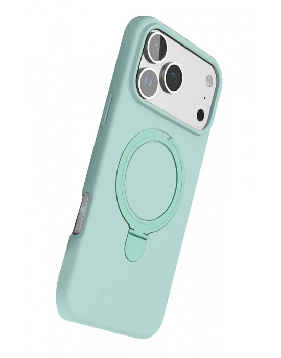 Newface Apple iPhone 17 Pro Regal Magsafe Standlı Kapak - Su Yeşili