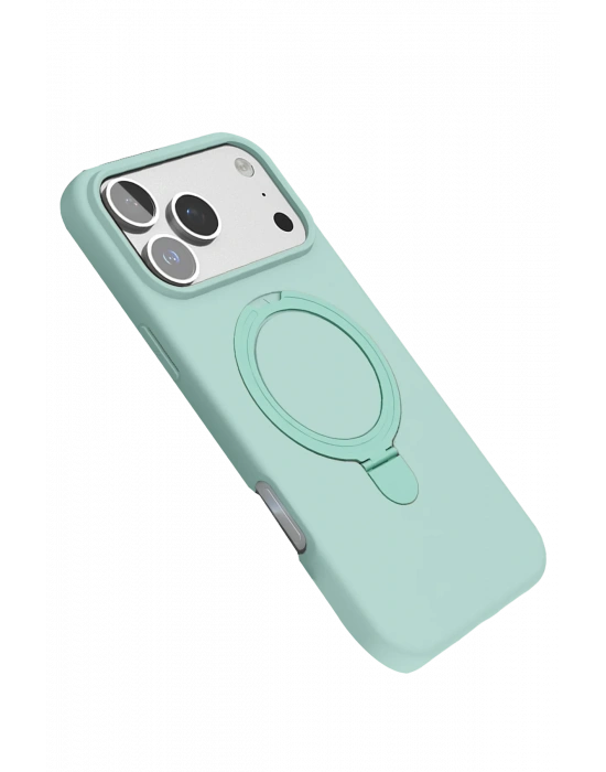 Newface Apple iPhone 17 Pro Regal Magsafe Standlı Kapak - Su Yeşili