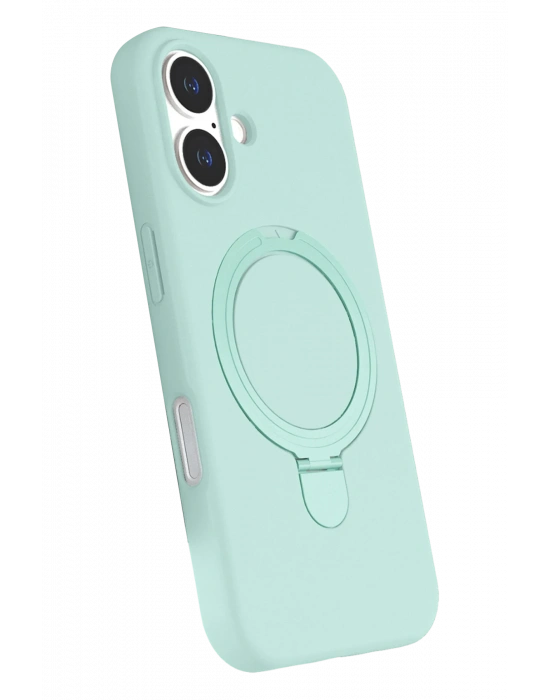 Newface Apple iPhone 17 Regal Magsafe Standlı Kapak - Su Yeşili