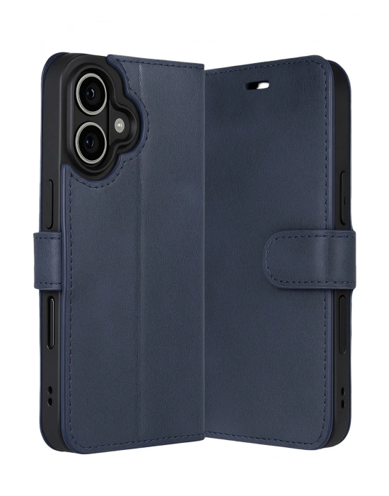 Newface Apple iPhone 17 Trend S Plus Kapaklı Kılıf - Lacivert