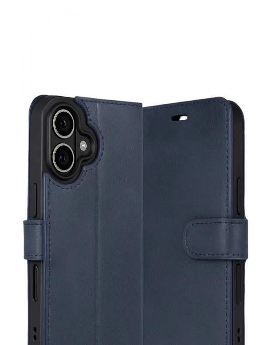 Newface Apple iPhone 17 Trend S Plus Kapaklı Kılıf - Lacivert