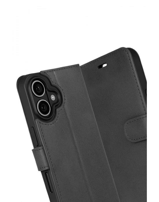 Newface Apple iPhone 17 Trend S Plus Kapaklı Kılıf - Siyah