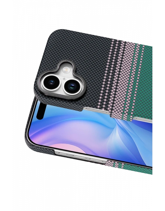 Newface Apple iPhone 17 Vega Magsafe Kapak - Yeşil