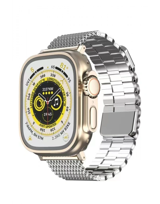 Newface Apple Watch 38mm Ascend Metal Kordon - Gümüş