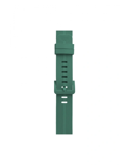 Newface Apple Watch 38mm KR408 Çizgili Silikon Kordon - Yeşil