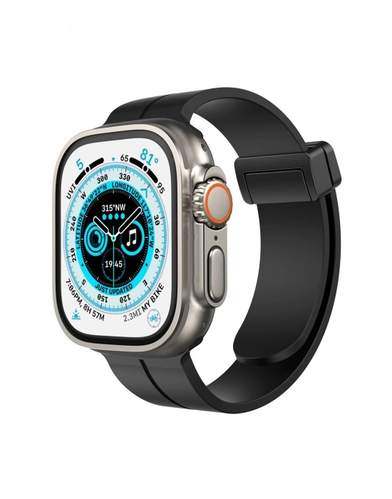 Newface Apple Watch 38mm KR412 Elegance Stylısh Kordon - Siyah