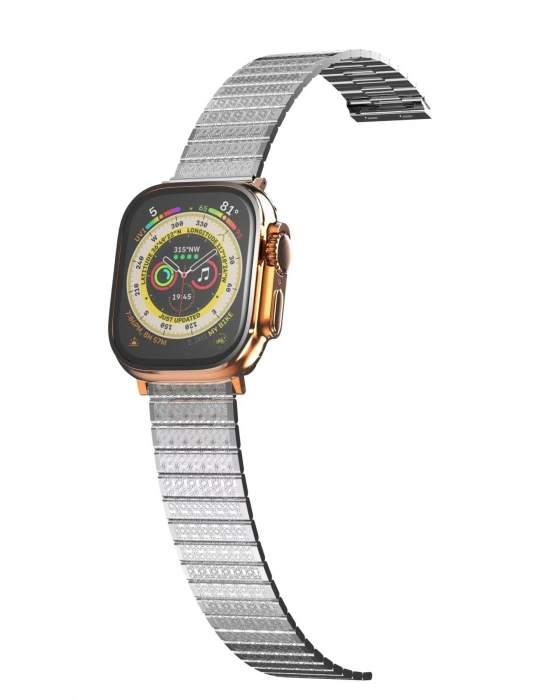 Newface Apple Watch 38mm Made Metal Kordon - Gümüş