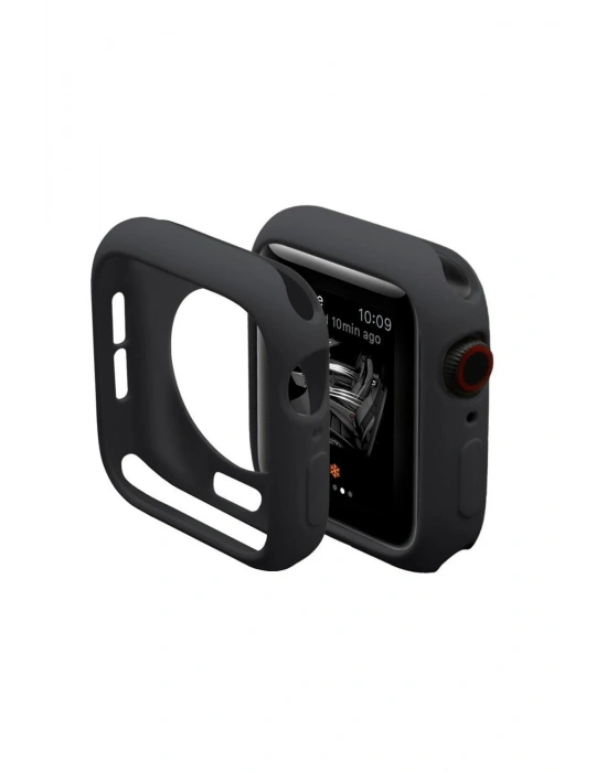 Newface Apple Watch 38mm Silikon Alt Kasa - Siyah