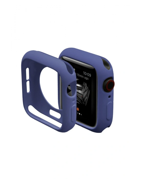 Newface Apple Watch 40mm Silikon Alt Kasa - Mavi