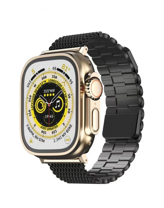 Newface Apple Watch 42mm Ascend Metal Kordon - Siyah