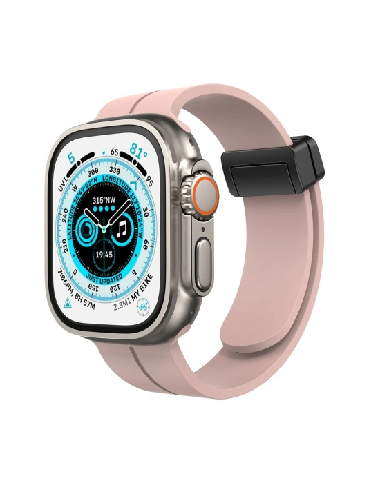 Newface Apple Watch 42mm KR412 Elegance Stylısh Kordon - Pudra