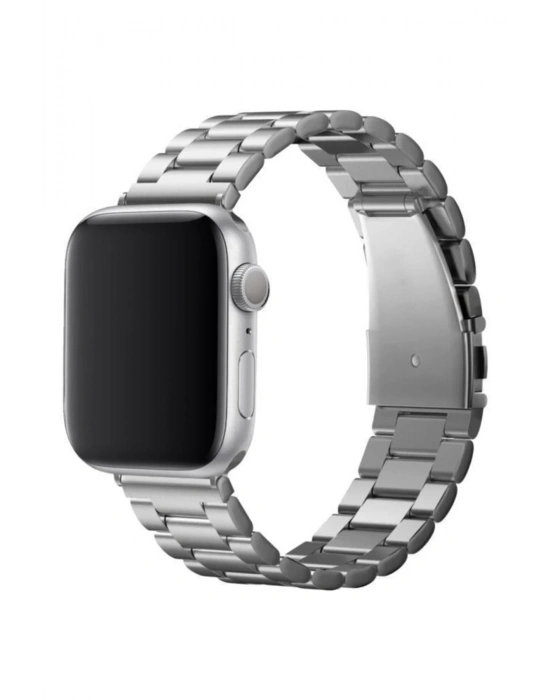 Newface Apple Watch 42mm Metal Baklalı Kordon - Gümüş