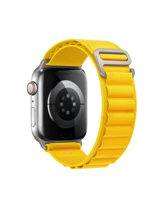 Newface Apple Watch 42mm Mountain Kordon - Sarı