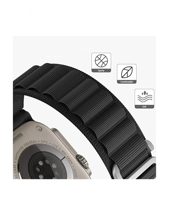 Newface Apple Watch 42mm Mountain Kordon - Sarı