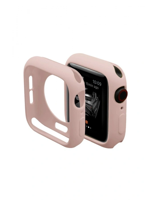 Newface Apple Watch 42mm Silikon Alt Kasa - Pudra