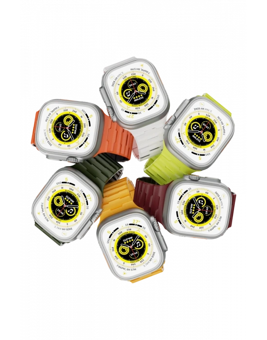 Newface Apple Watch Ultra 49mm Wowen Kordon - Sarı