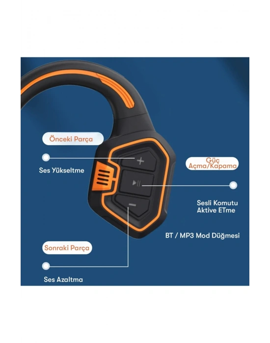 Newface AS9 Suya Dayanıklı Bluetooth Kulaklık - Siyah