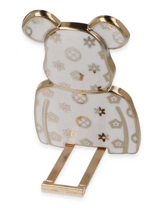 Newface Astro Stand Ayıcık Desenli - Beyaz