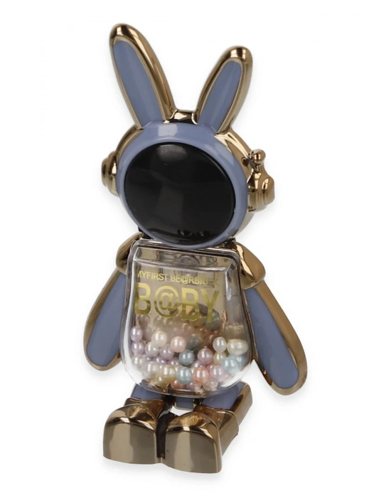 Newface Astro Stand Tavşan Astronot - Açık Mavi