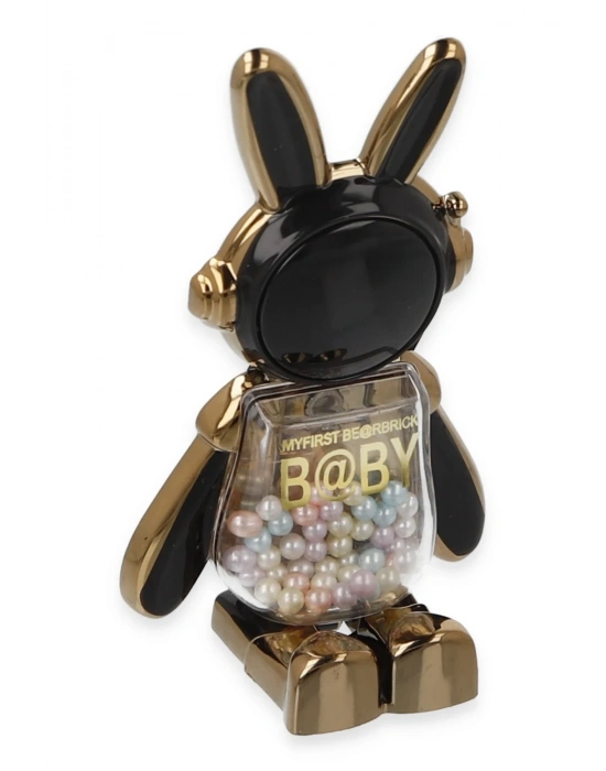 Newface Astro Stand Tavşan Astronot - Siyah