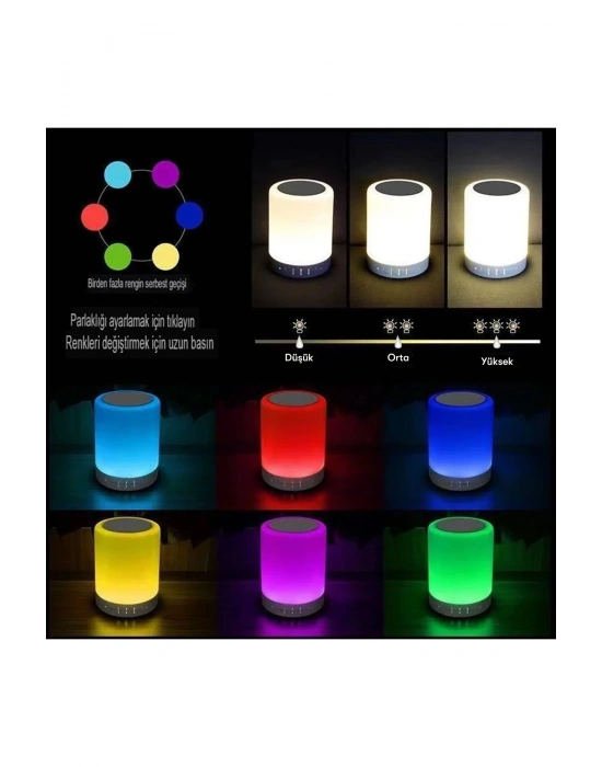 Newface CL-671 Şarjlı Dokunmatik Gece Lambalı Bluetooth Hoparlör