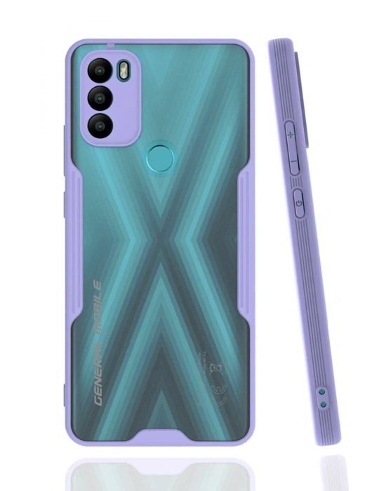 Newface General Mobile GM 21 Plus Kılıf Platin Silikon - Lila