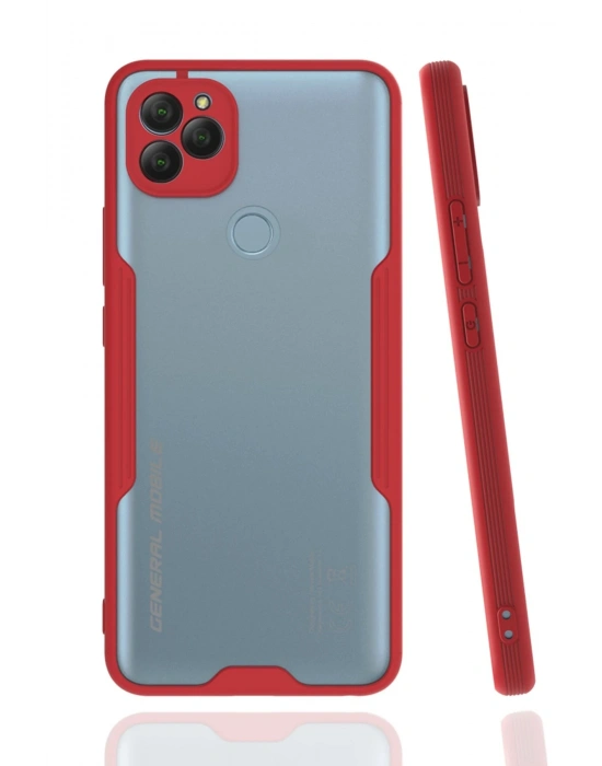 Newface General Mobile GM 22 Kılıf Platin Silikon - Kırmızı