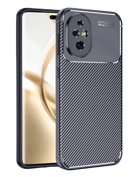 Newface Honor 200 Kılıf Auto Focus Karbon Kapak - Lacivert