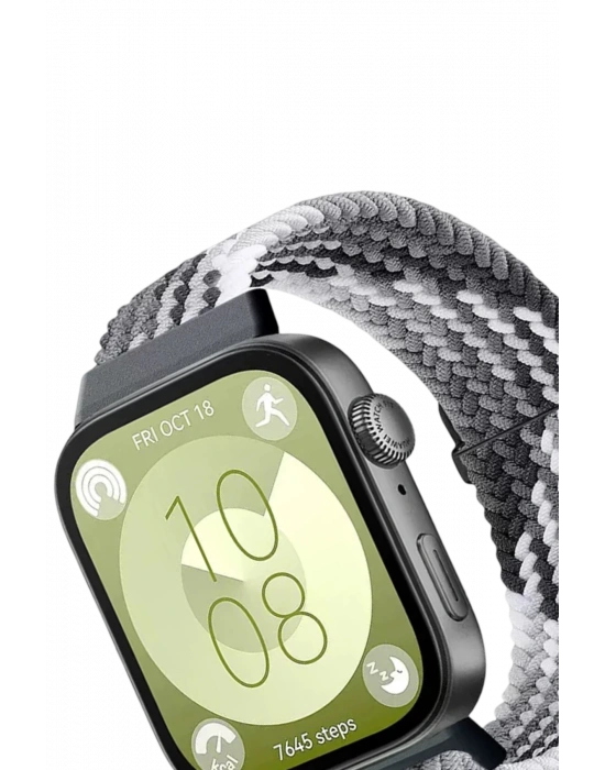 Newface Huawei Fit 4 Star Kordon - Gri-Siyah