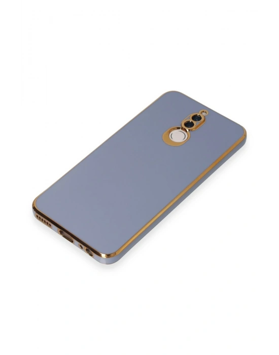 Newface Huawei Mate 10 Lite Kılıf Volet Silikon - Mavi