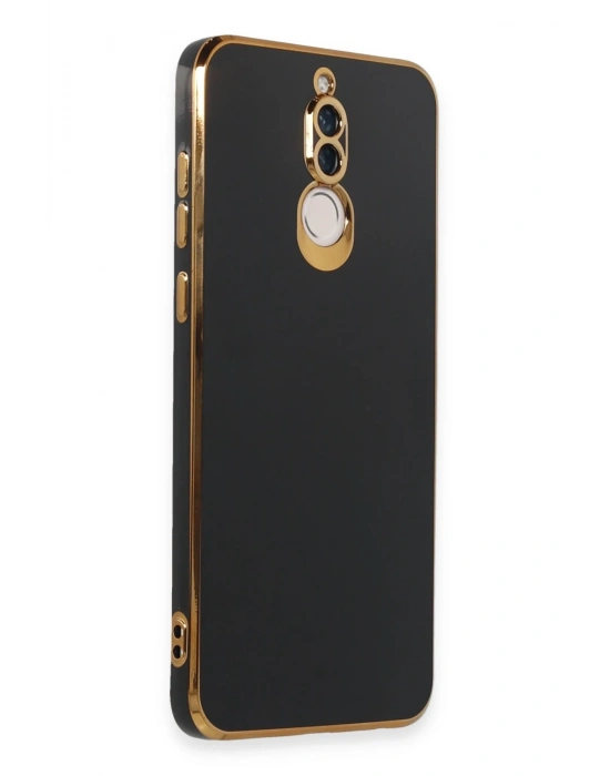 Newface Huawei Mate 10 Lite Kılıf Volet Silikon - Siyah