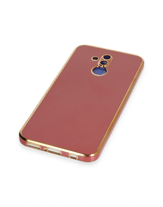 Newface Huawei Mate 20 Lite Kılıf Volet Silikon - Kırmızı