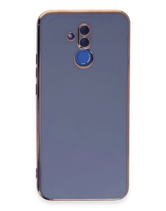 Newface Huawei Mate 20 Lite Kılıf Volet Silikon - Mavi