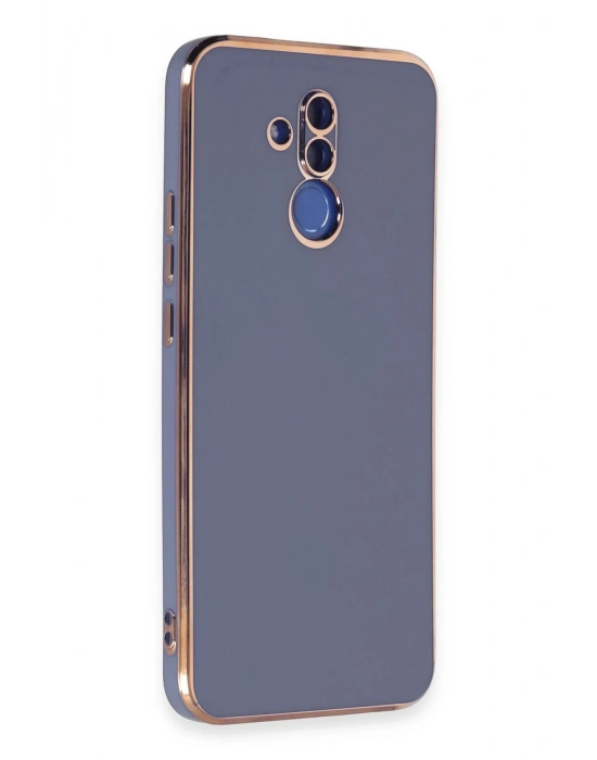 Newface Huawei Mate 20 Lite Kılıf Volet Silikon - Mavi