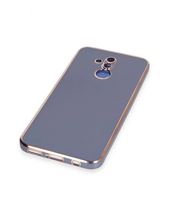 Newface Huawei Mate 20 Lite Kılıf Volet Silikon - Mavi