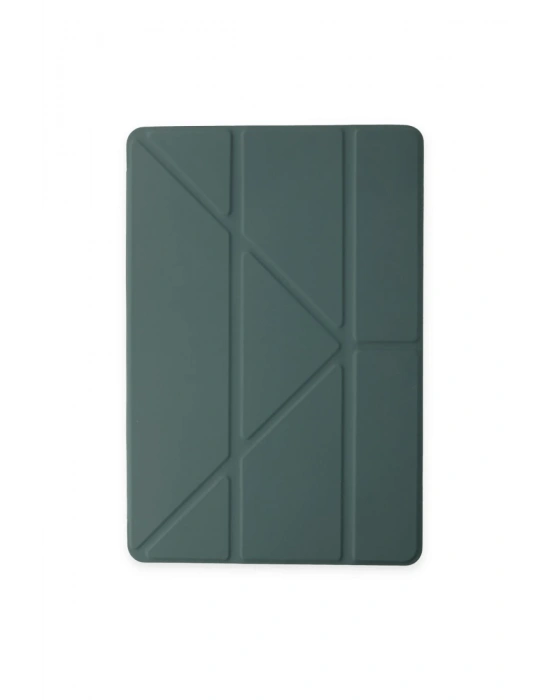 Newface Huawei MatePad SE Kılıf Kalemlikli Mars Tablet Kılıfı - Koyu Yeşil