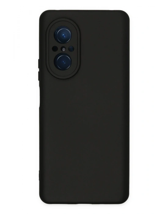 Newface Huawei Nova 9 SE Kılıf Nano içi Kadife Silikon - Siyah