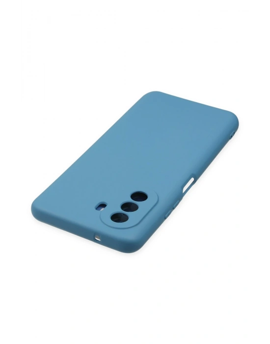 Newface Huawei Nova Y70 Kılıf Nano içi Kadife Silikon - Mavi