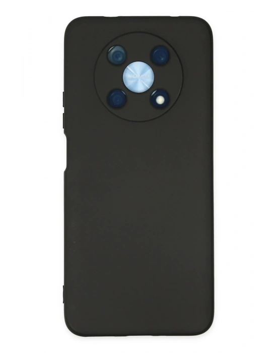 Newface Huawei Nova Y90 Kılıf Nano içi Kadife Silikon - Siyah