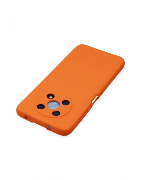 Newface Huawei Nova Y90 Kılıf Nano içi Kadife Silikon - Turuncu