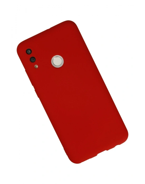Newface Huawei P Smart 2019 Kılıf Nano içi Kadife Silikon - Kırmızı
